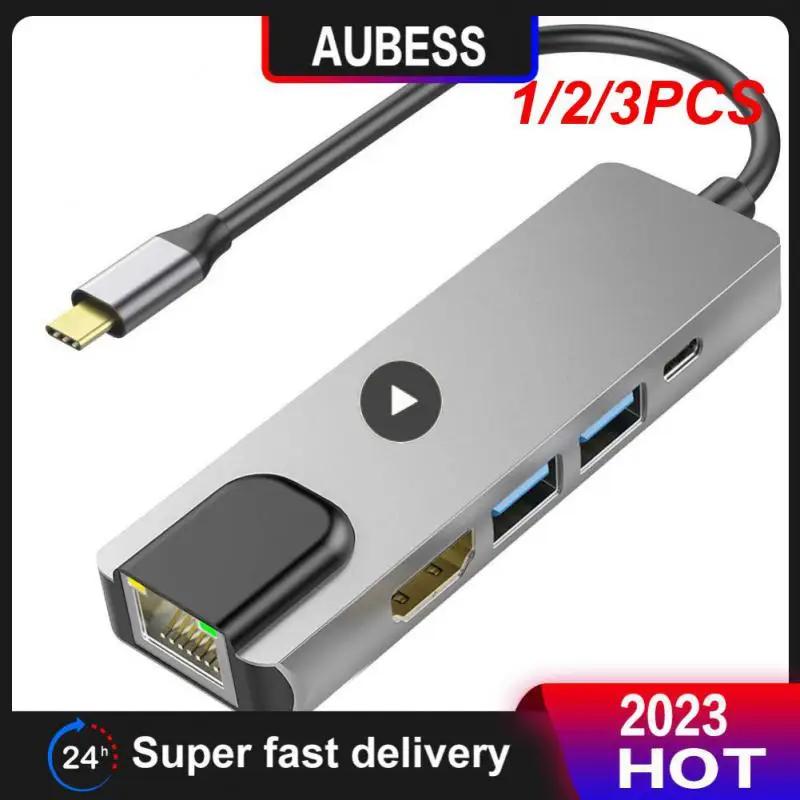 USB CŸ HDMI ȣȯ ƼƮ ,  USB 3.0 2.0, RJ45 ̴ USB C PD  Ʈ, 1, 2, 3PCs in 1 